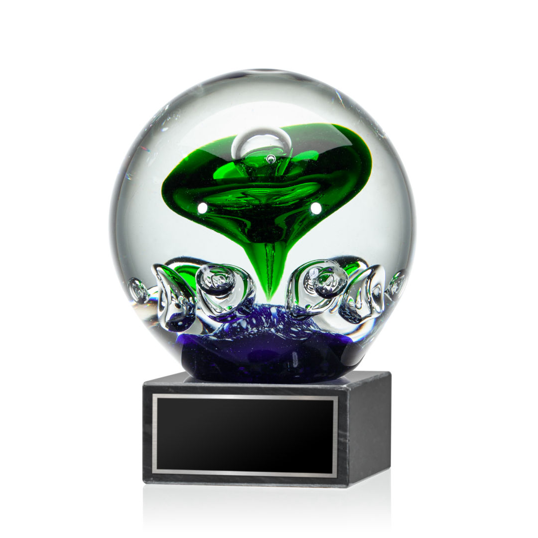 Aquarius Award on Square Marble Base 5