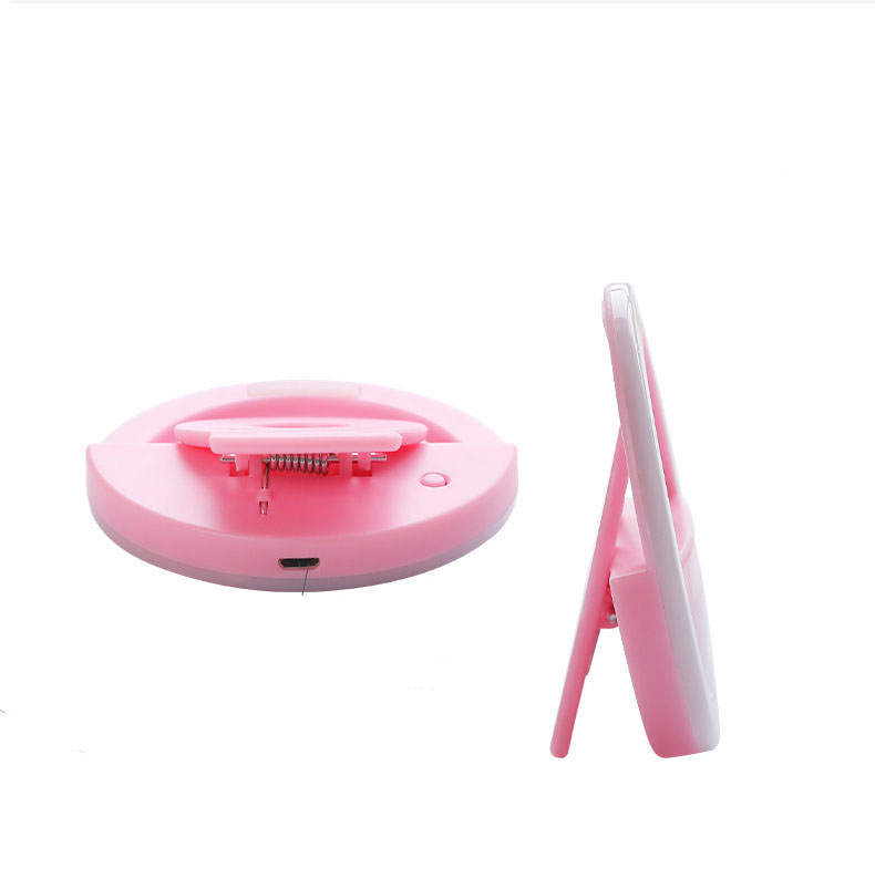 Rechargeable Portable Clip on Phone Selfie Light Ring for Phone/Laptop/Computer 9
