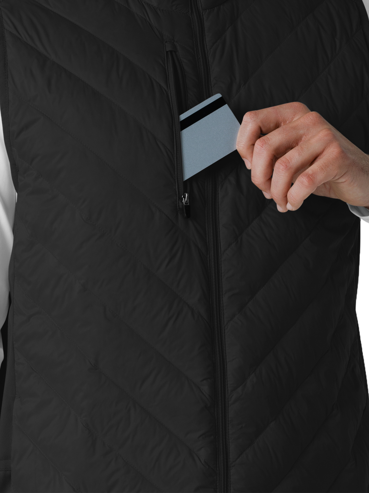 Layers Men's Six-Pocket Quilted Vest