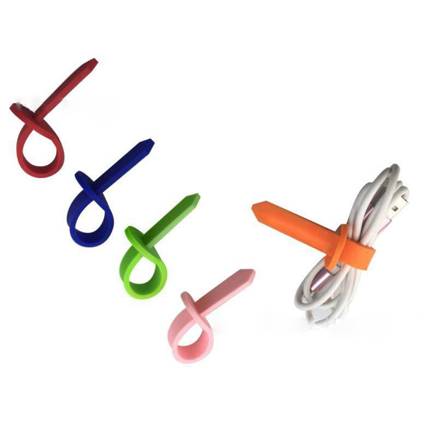 Silicone cable organizer data storage rope 4