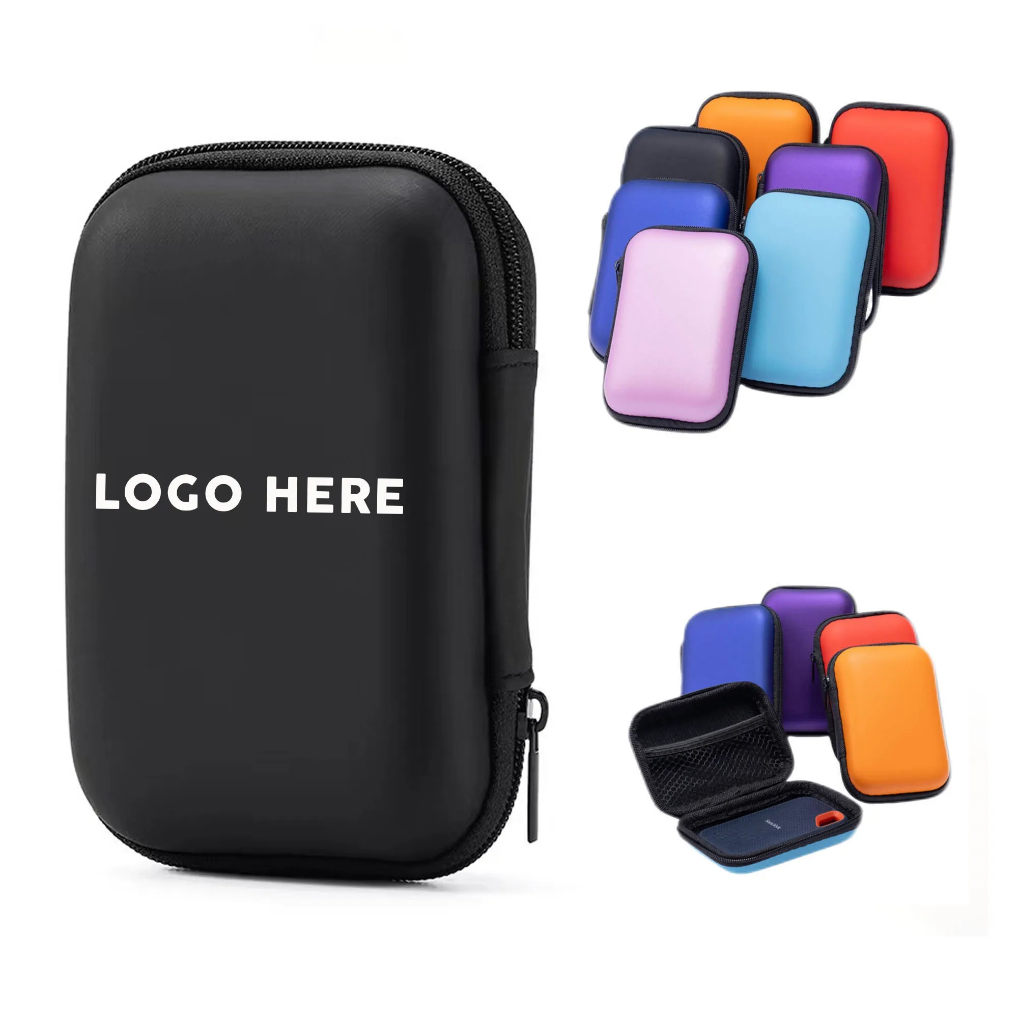 EVA Zipper Headphone Storage Box 1