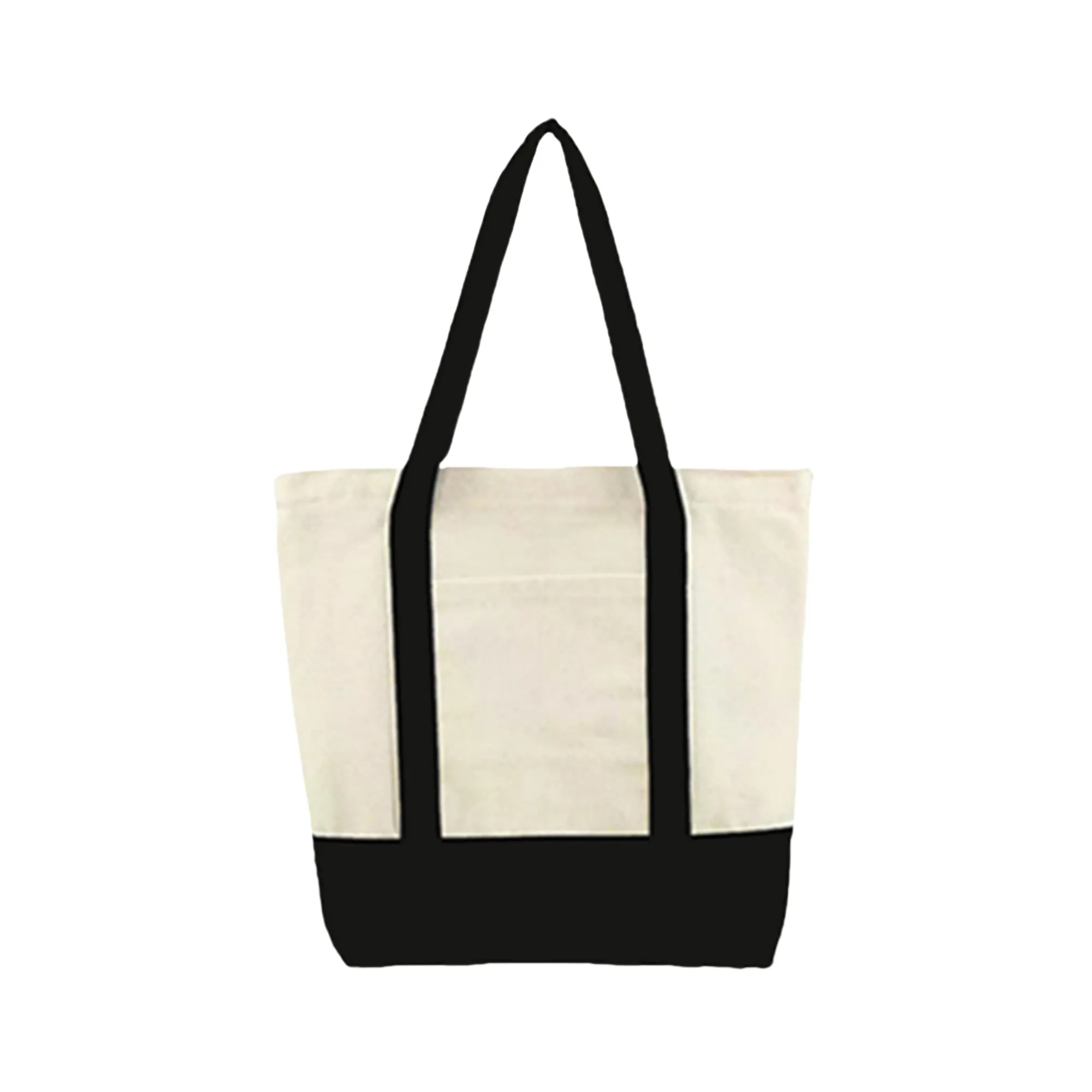 Canvas Tote Bag With An External Pocket, custom tote bag with logo imprint 6
