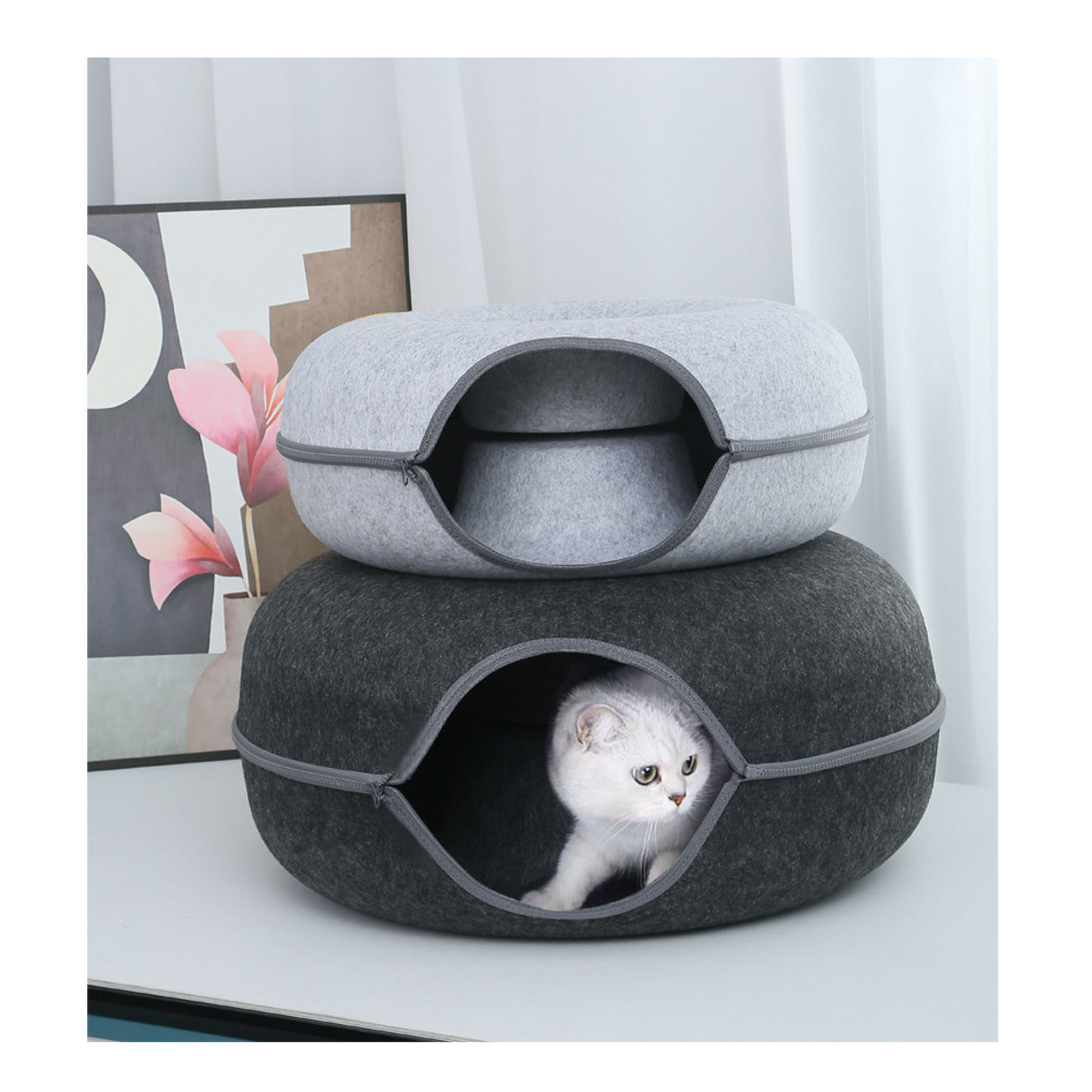 Interactive Cat Tunnel for Curious Kittens 2