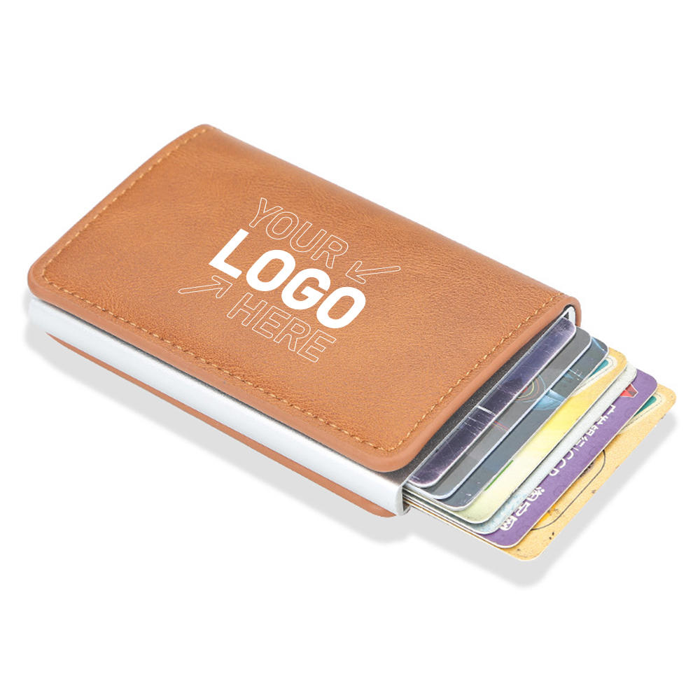 RFID Slim Wallet Pop-up Credit Card Holder With Money Clip 1