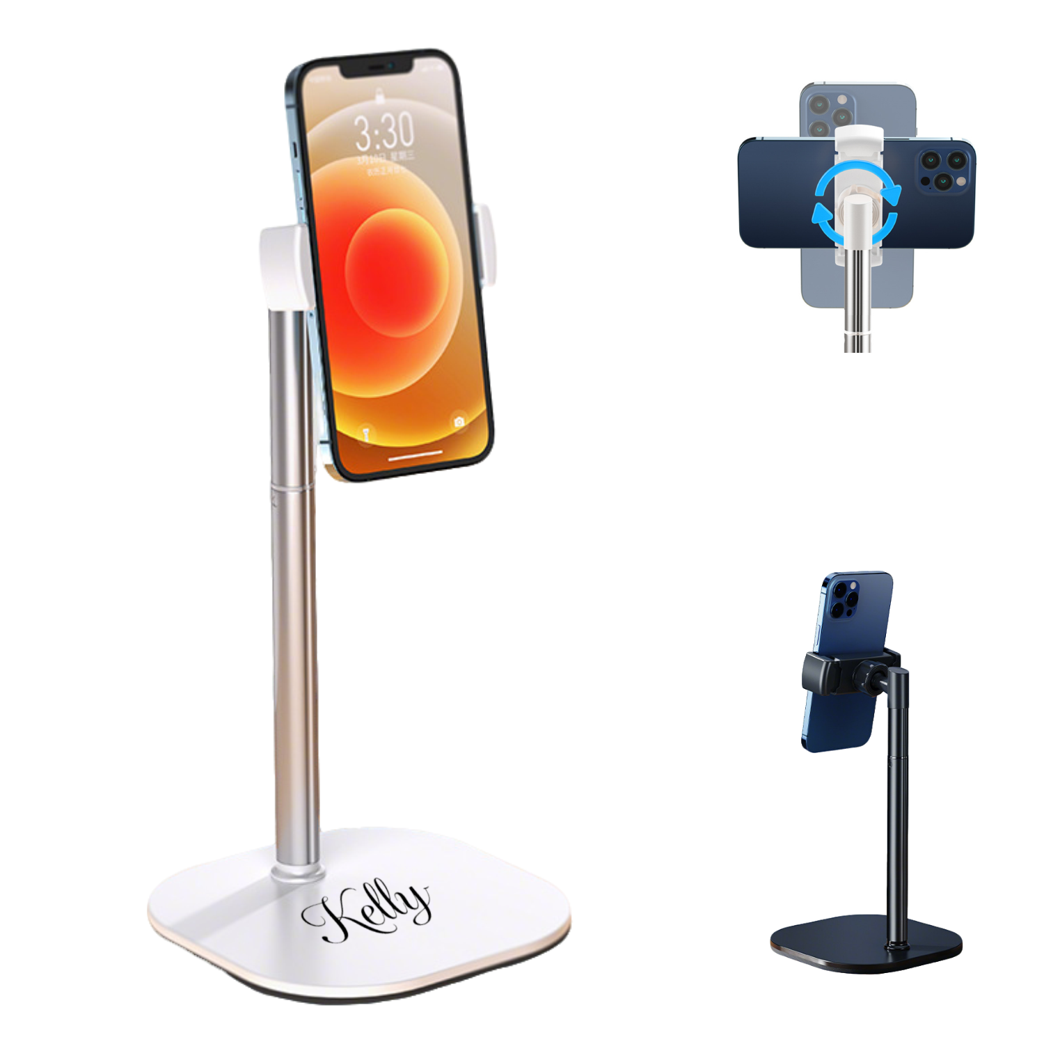 Adjustable Telescopic Metal Tablet Phone Stand Holder 3