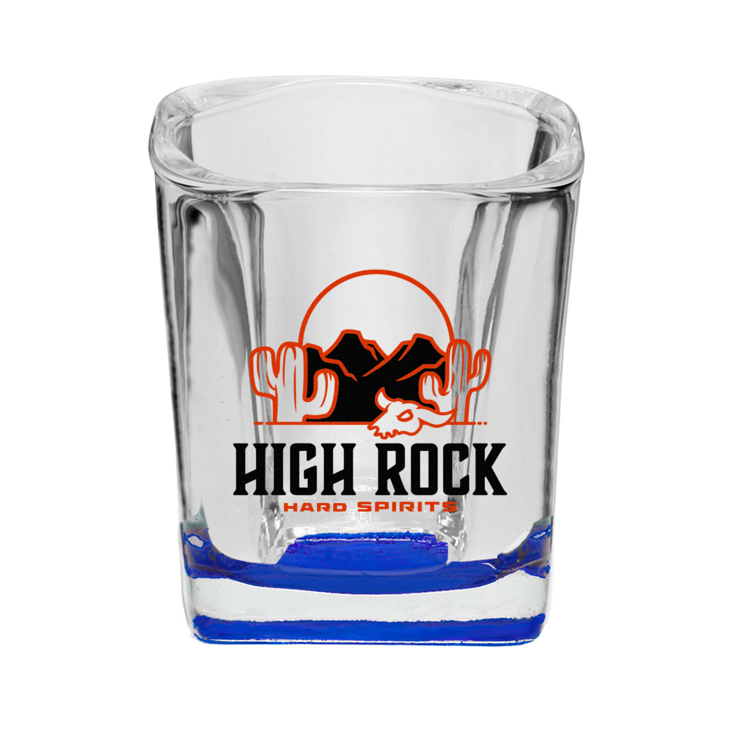 2 oz. Rounded Square Shot Glass (2 Color Imprint) 5