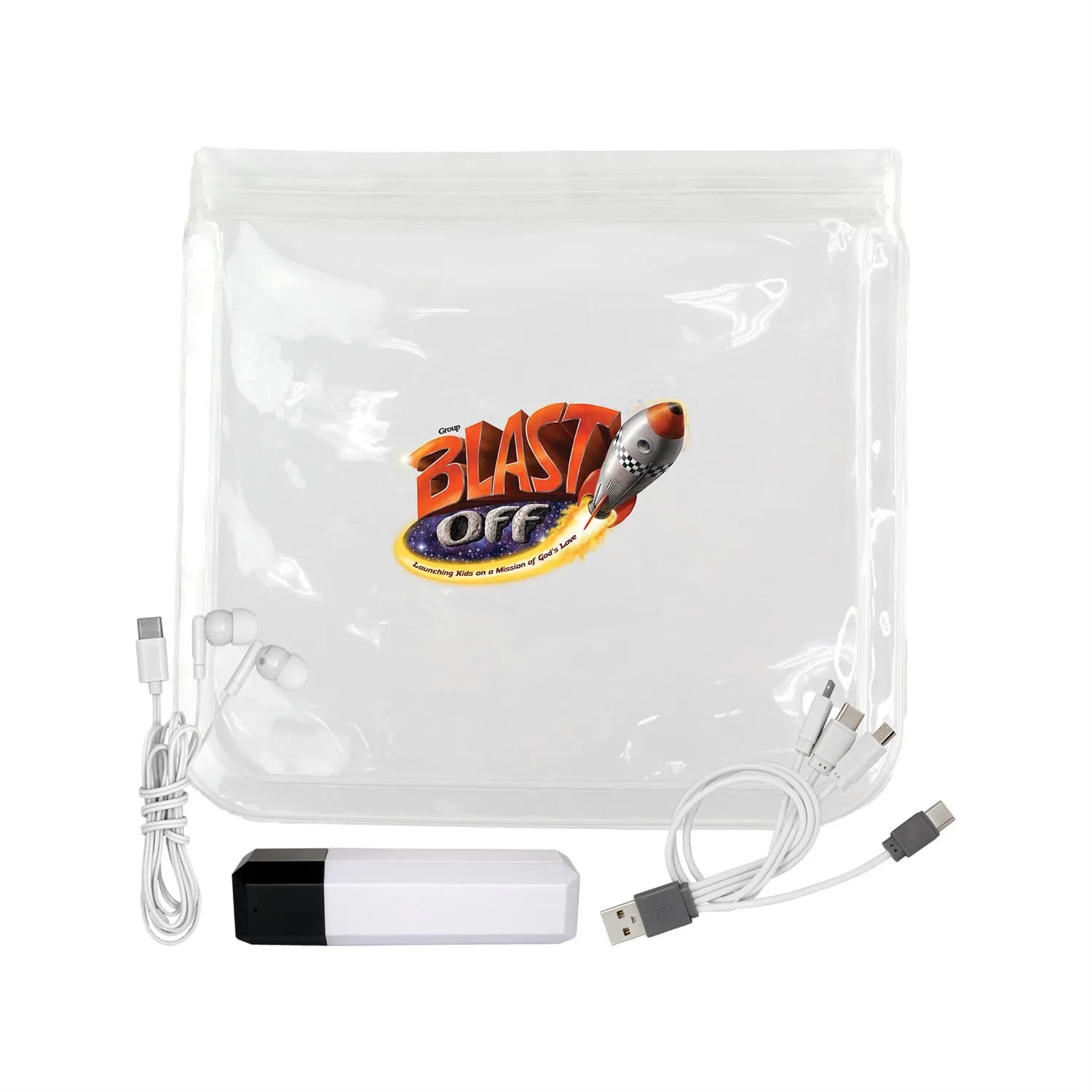 Clear Viper Cable, Ear Bud & Cloth Set 15