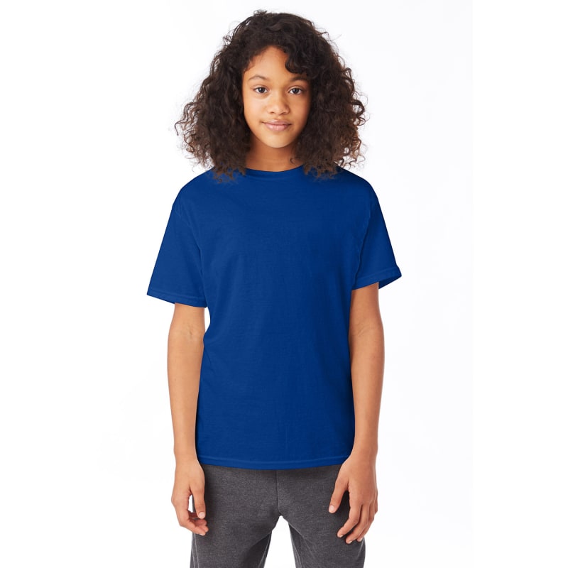 Hanes Youth 5.2 Oz., 50/50 ComfortBlend® EcoSmart® T-Shirt 133