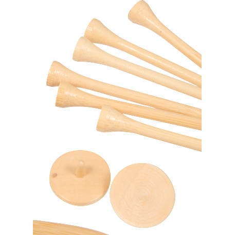 Bamboo Golf Tee Set with Recycled Pouch 1