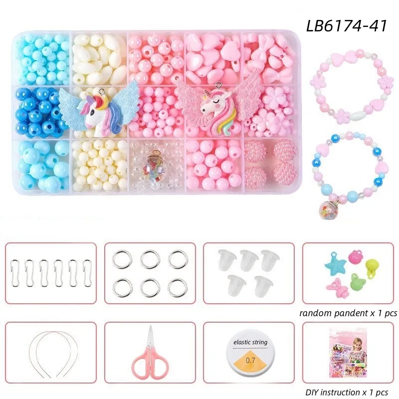 BULK Kids Jewelry Making Kit DIY Bracelet Set Beads Supplies 18