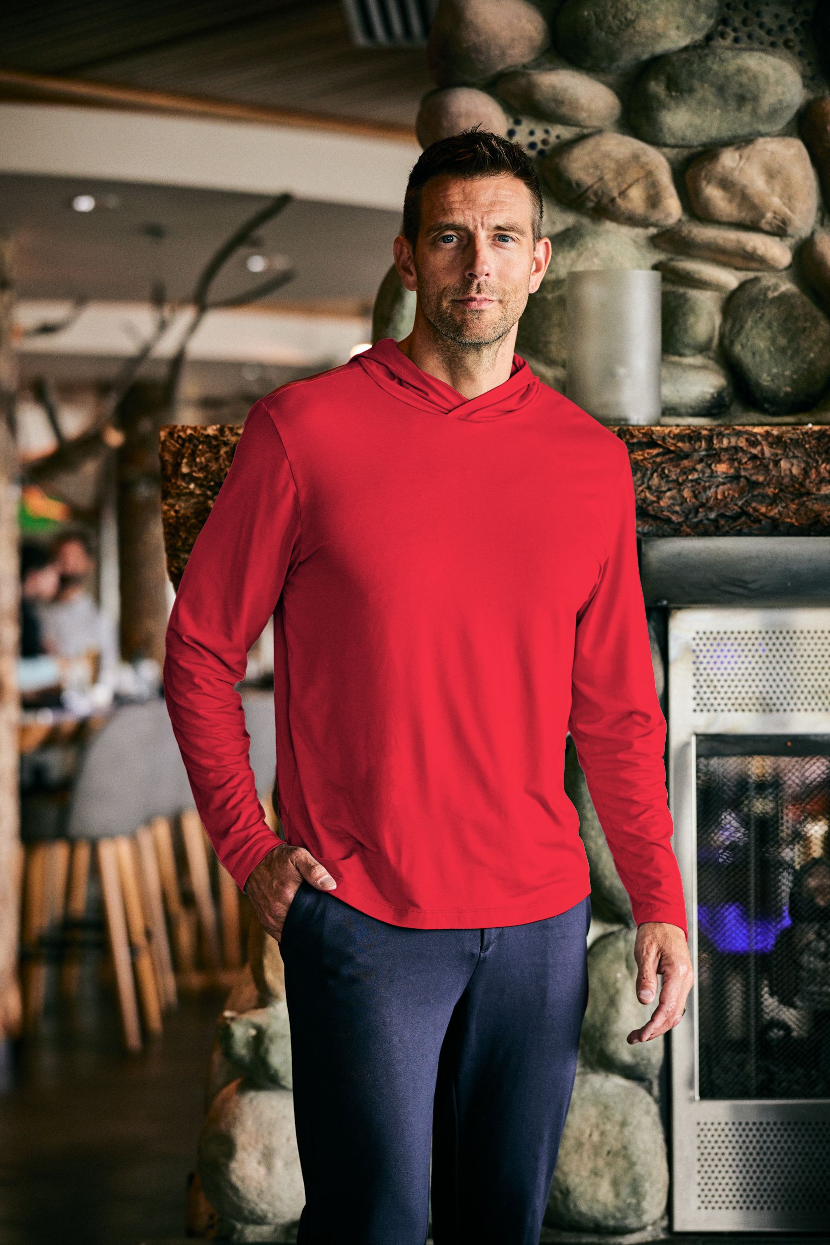 Cutter & Buck Coastline Recycled Double Peached Mens Hooded Pullover 88