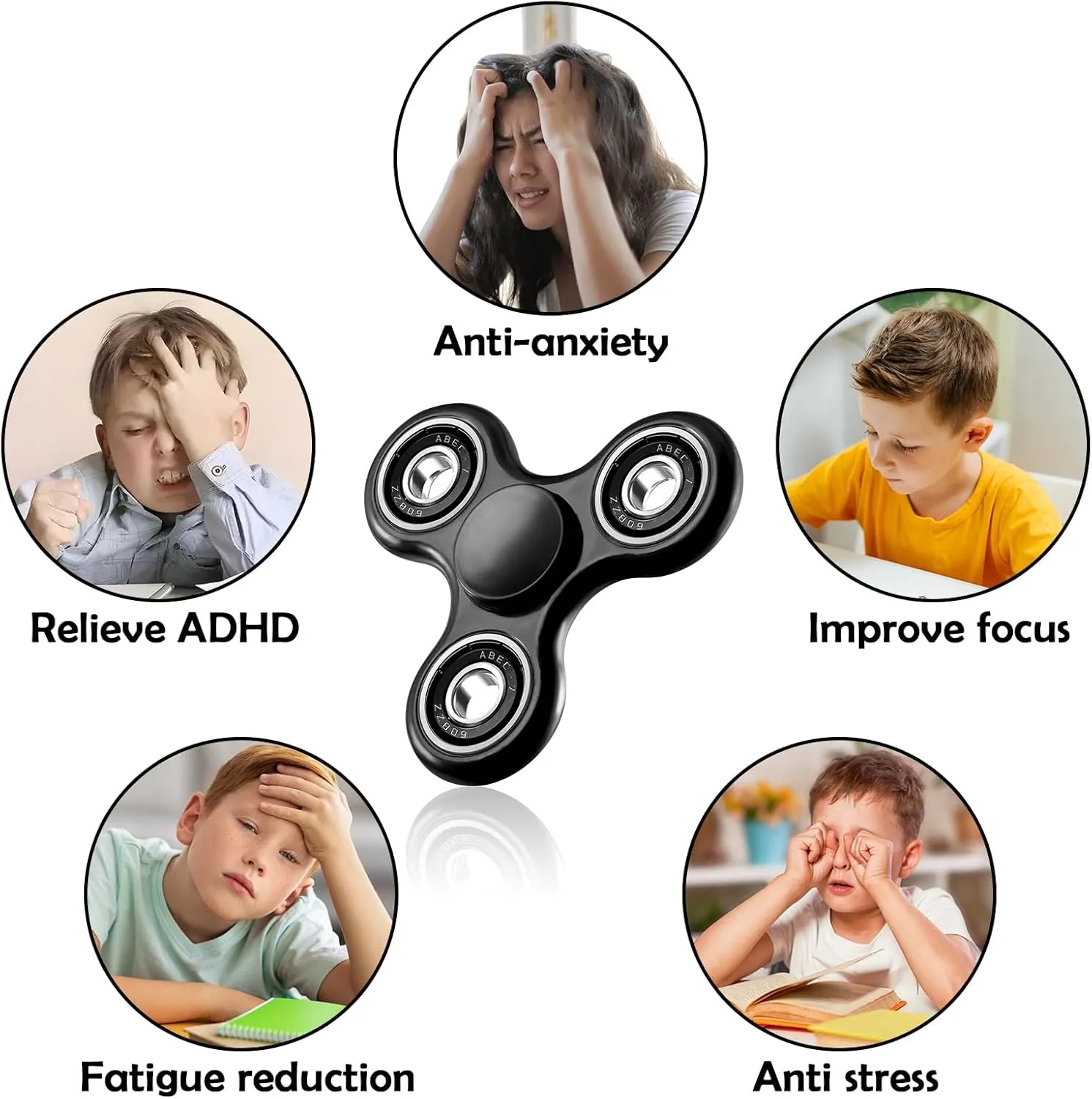 Funny Colorful Stress Relief Fingertip Gyroscope 9