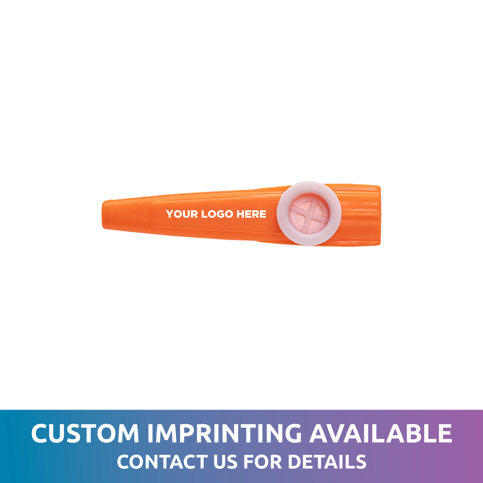 Orange Plastic Kazoo 4