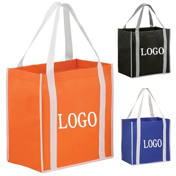 Non-Woven Two Tone Grocery Bag 1