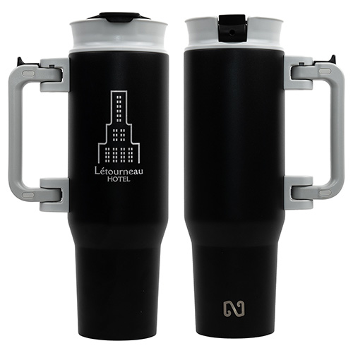 NAYAD® Genesis 40 oz Stainless Steel Double-Wall Vacuum Insulated Mug with Foldable Handle 36
