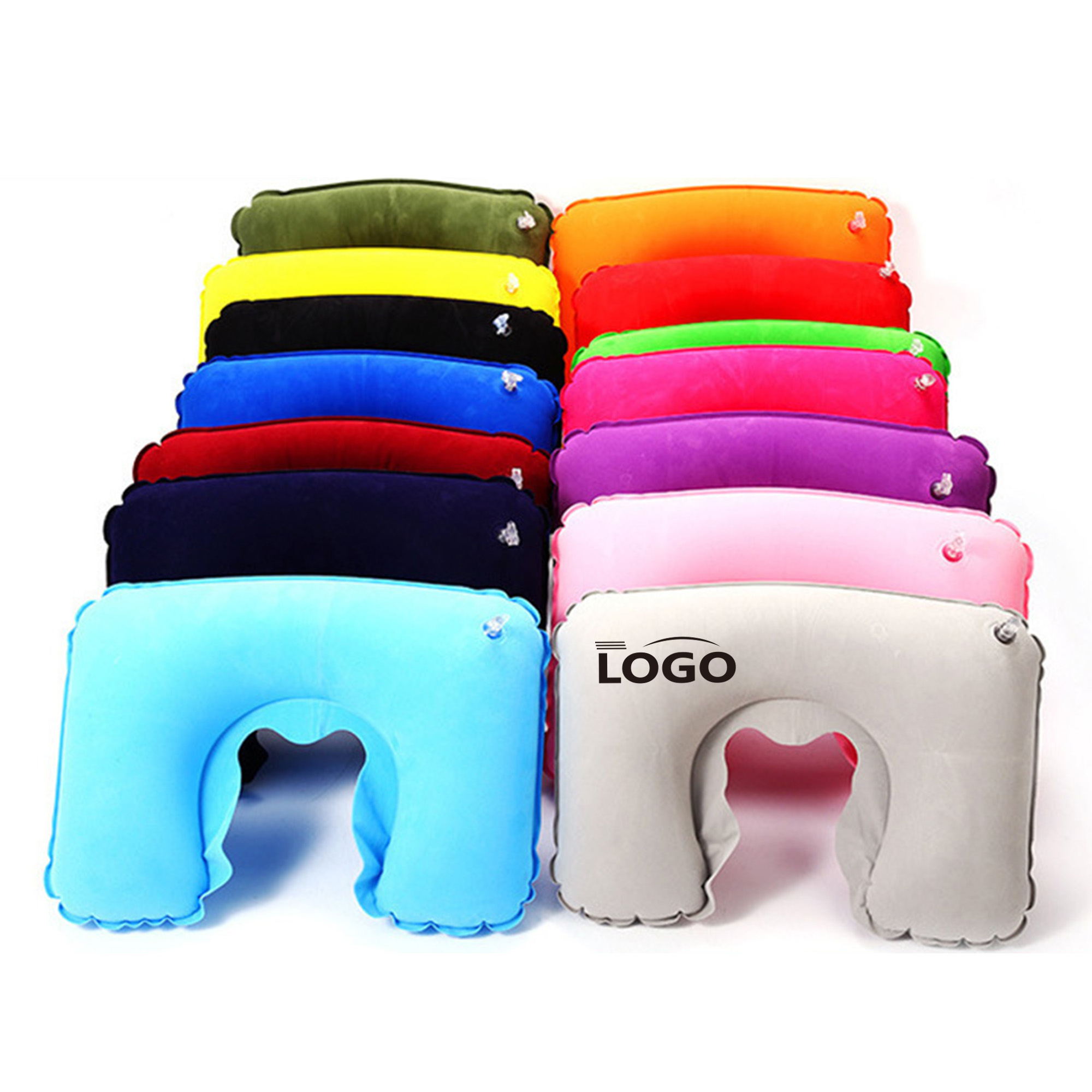 Inflatable U-Shaped Pillow Neck Support Travel 5