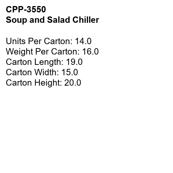 Soup and Salad Chiller 7