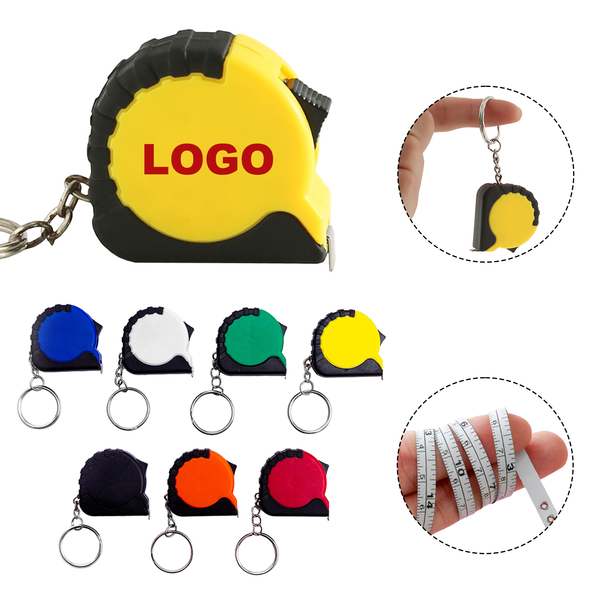 Mini Portable Tape Measure Keychain 2