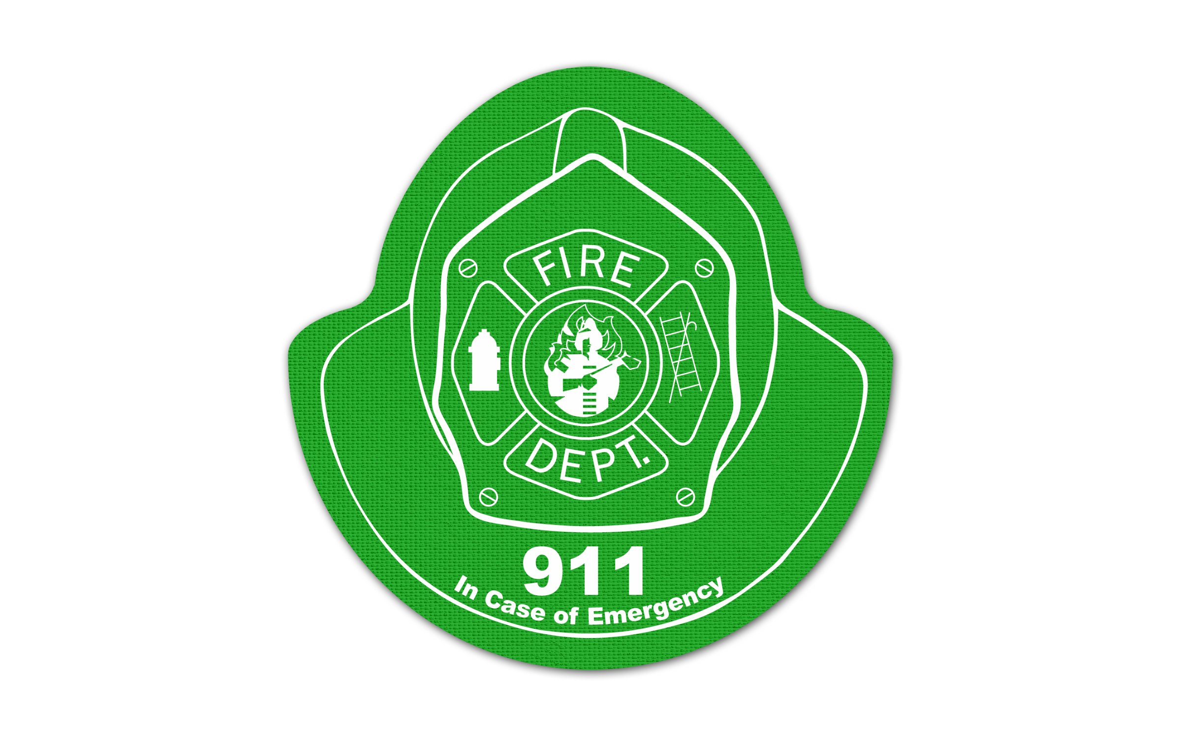 Fire Helmet Vinyl Jar Opener 78