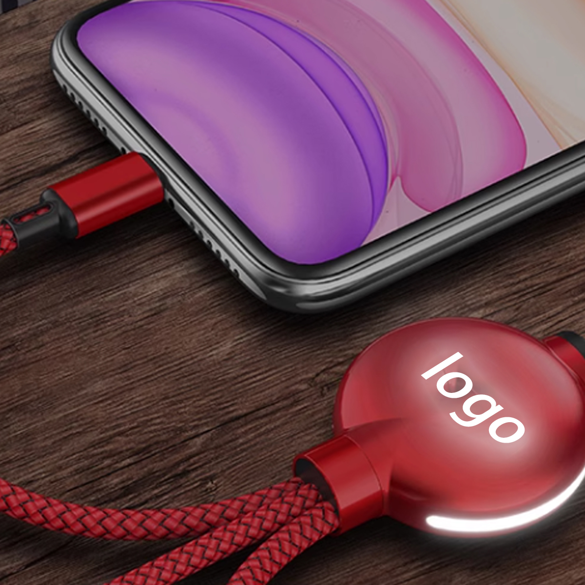Illuminated Logo 3 in 1 Charging Cable 1