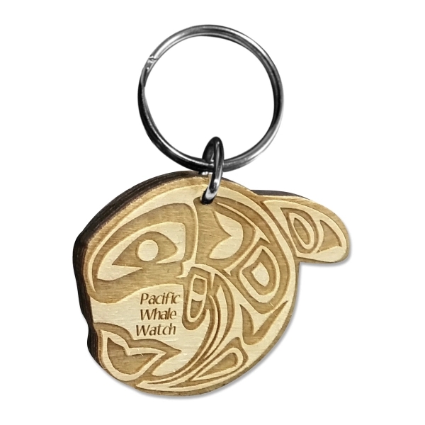 Custom Laser Etched Birch Keychain 3