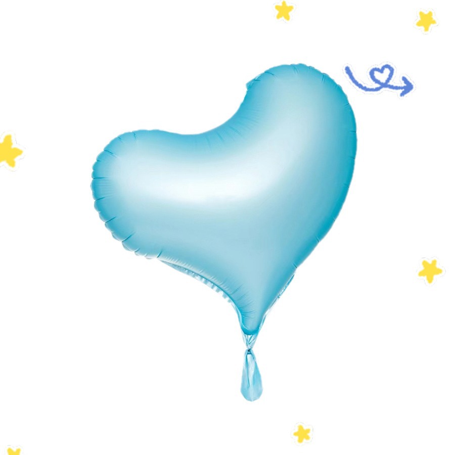 20 Inch Macaron Color Heart Foil Balloon 2