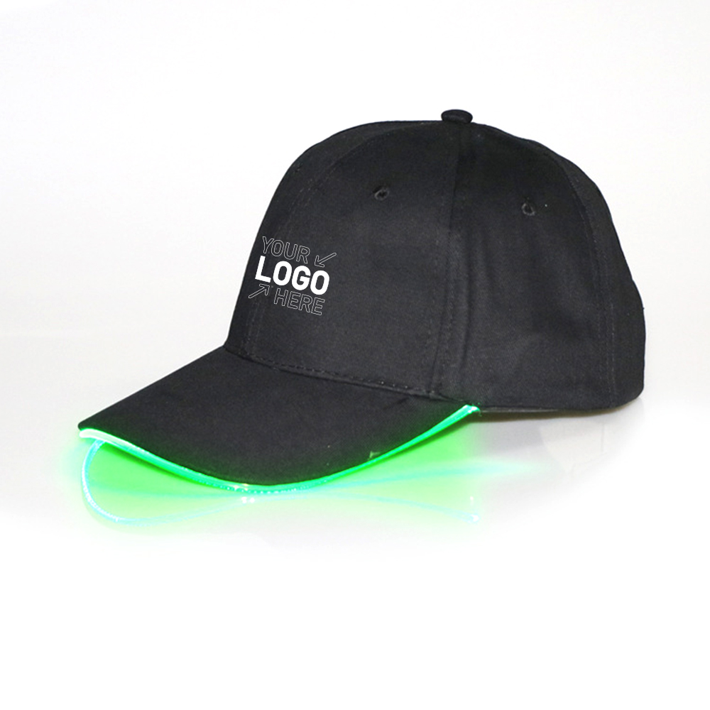 Fiber Optic Luminous Hiking Visor LED Baseball Hat 4