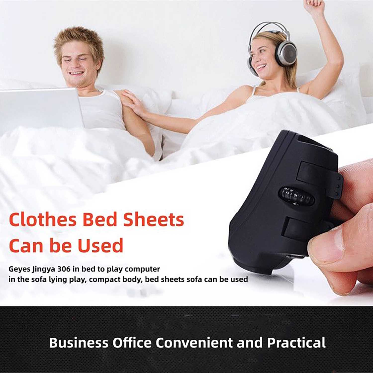 Mini Rechargeable Wireless Finger Mouse 3