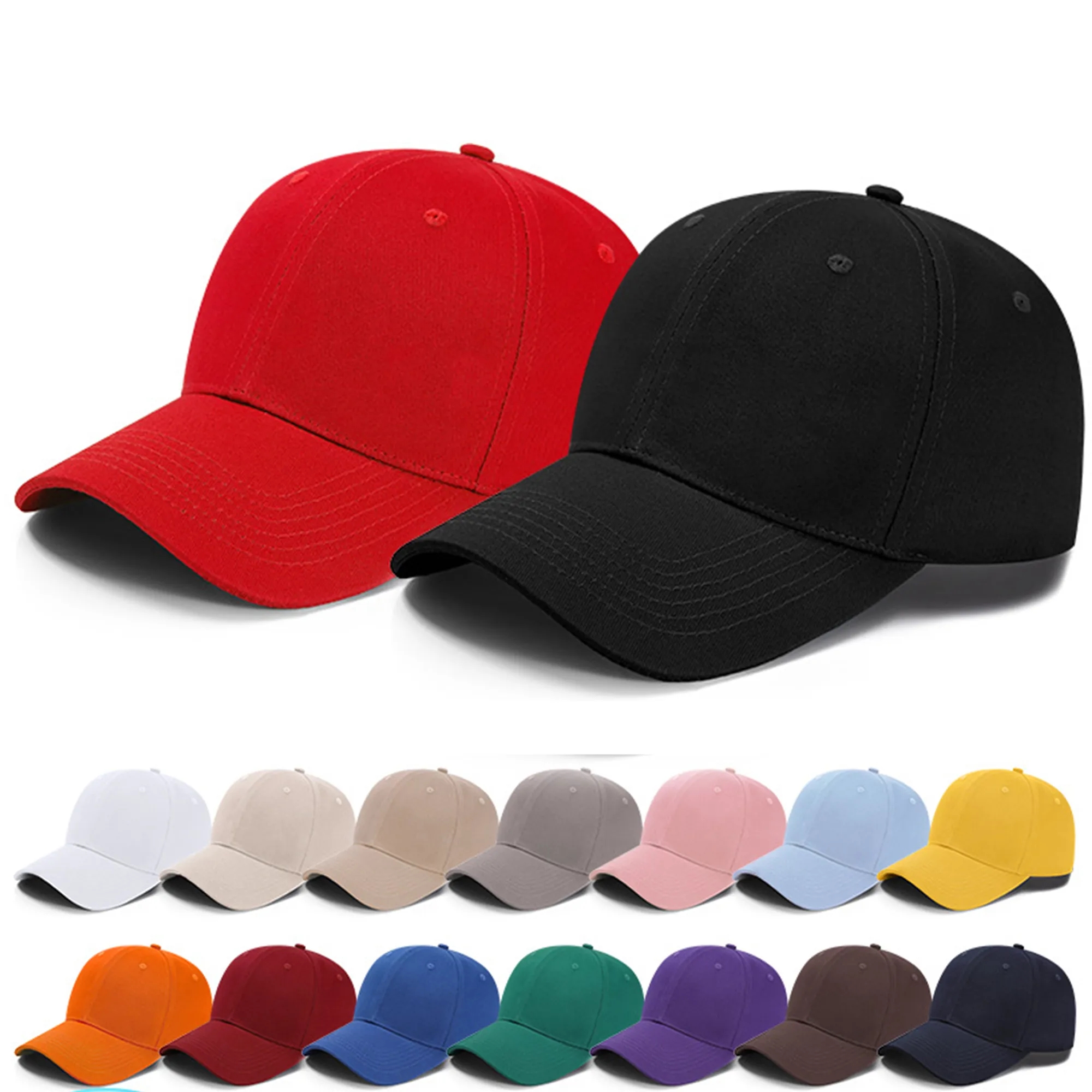 Baseball Hat With Metal Snap Adjuster(Full Color)