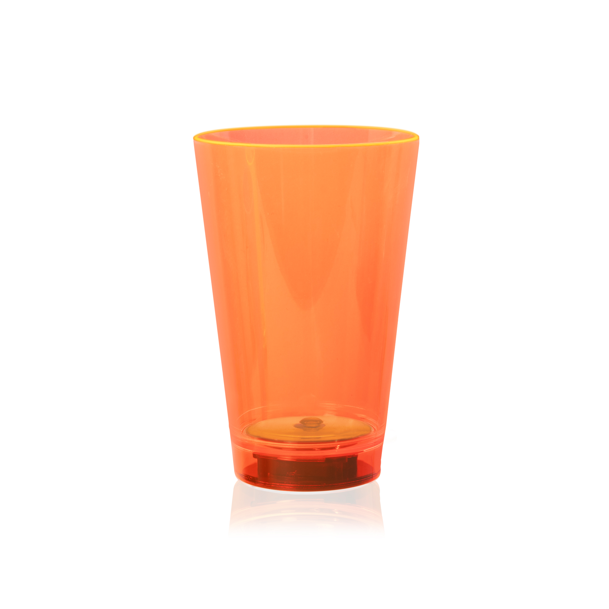 Orange 12oz. Neon Plastic LED Tumbler(Pad Printed) 6