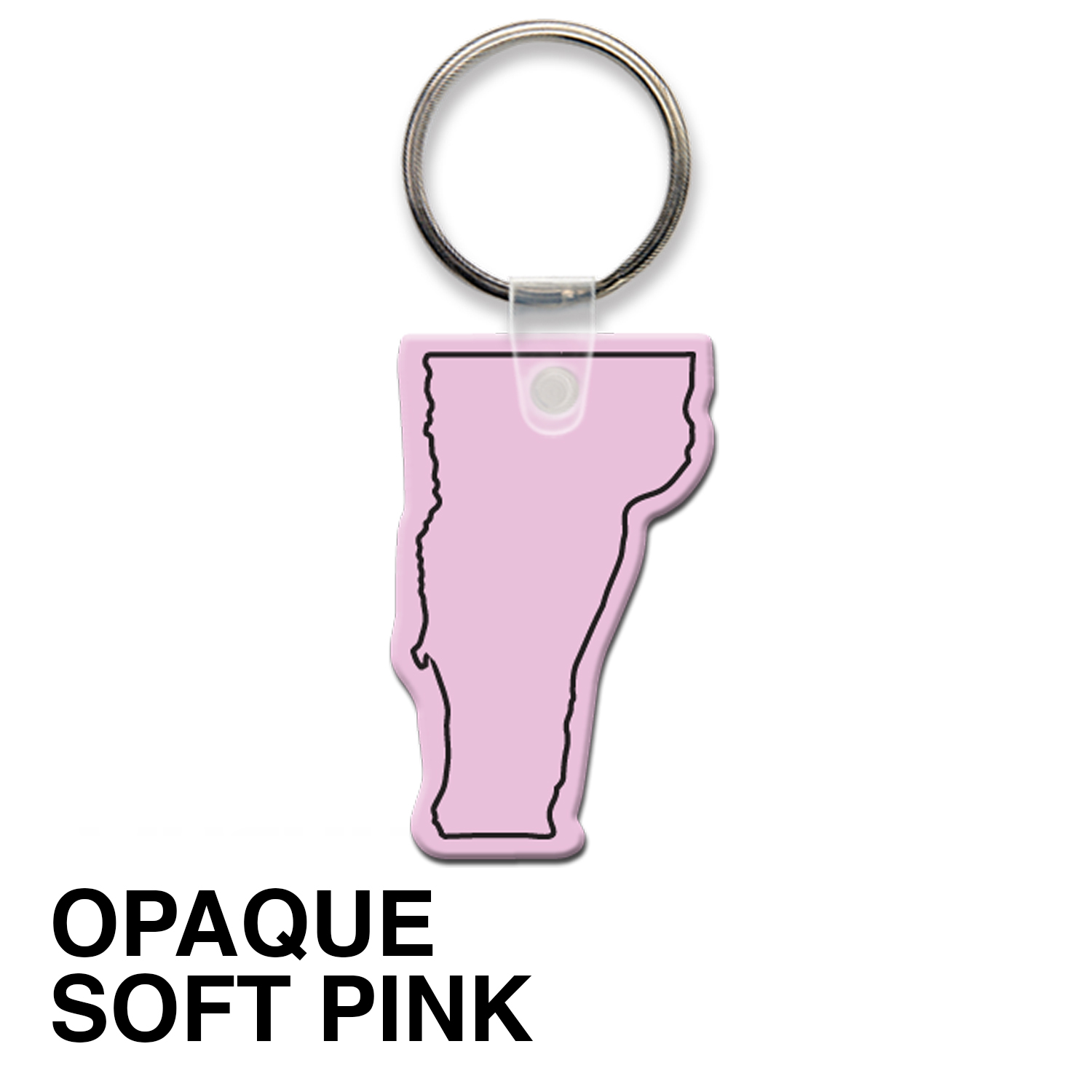 Vermont State Shape Key Tag (Spot Color) 1