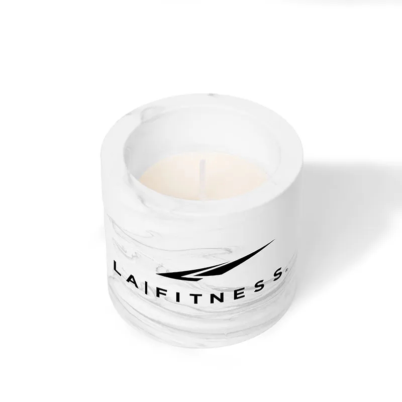 ZenGlow Soy Candle in Plaster Jar 8