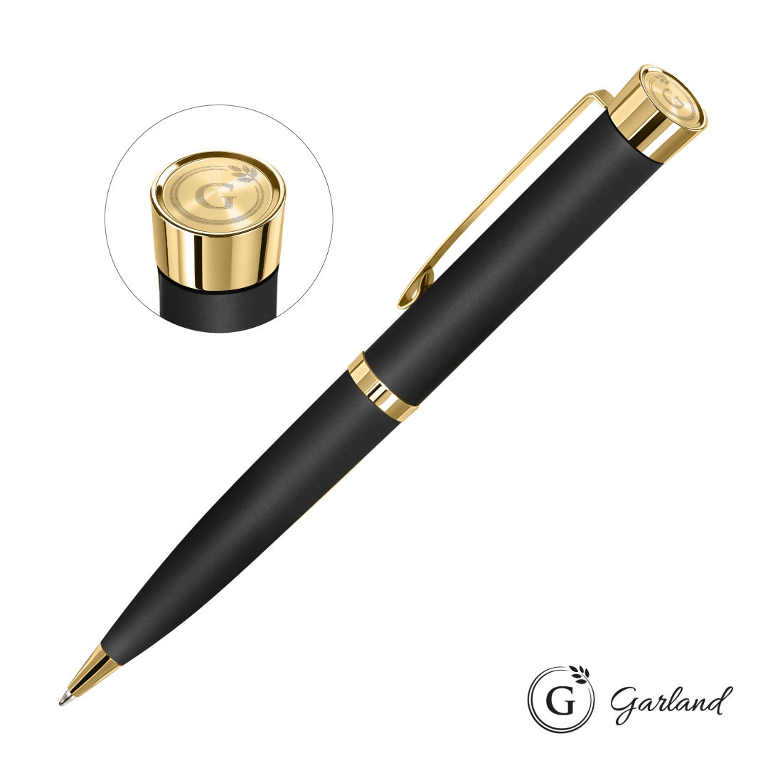 Garland® Executive Color Emblem Ballpoint Pen - Gold 14