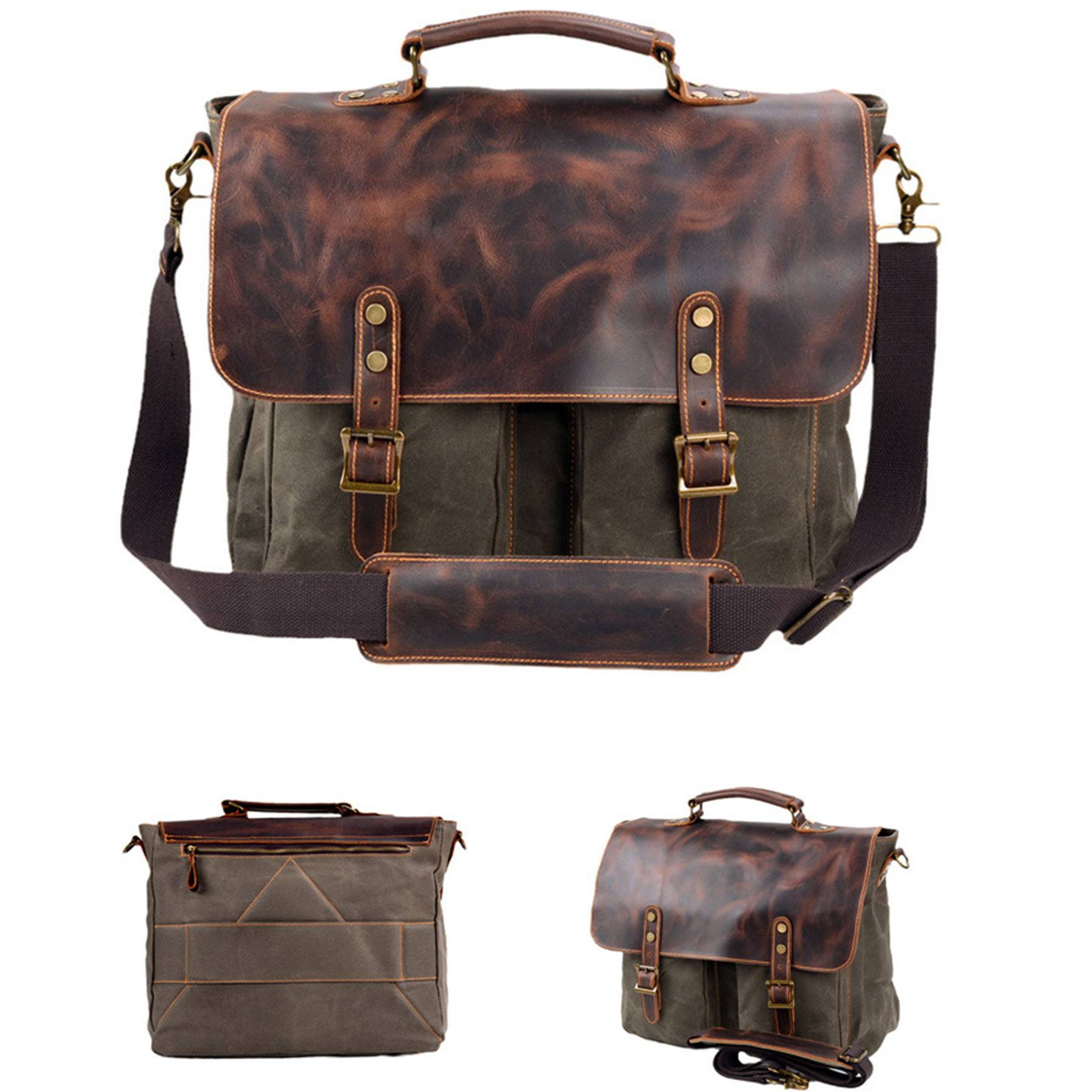 Genuine Leather multicolor Messenger Bag 7