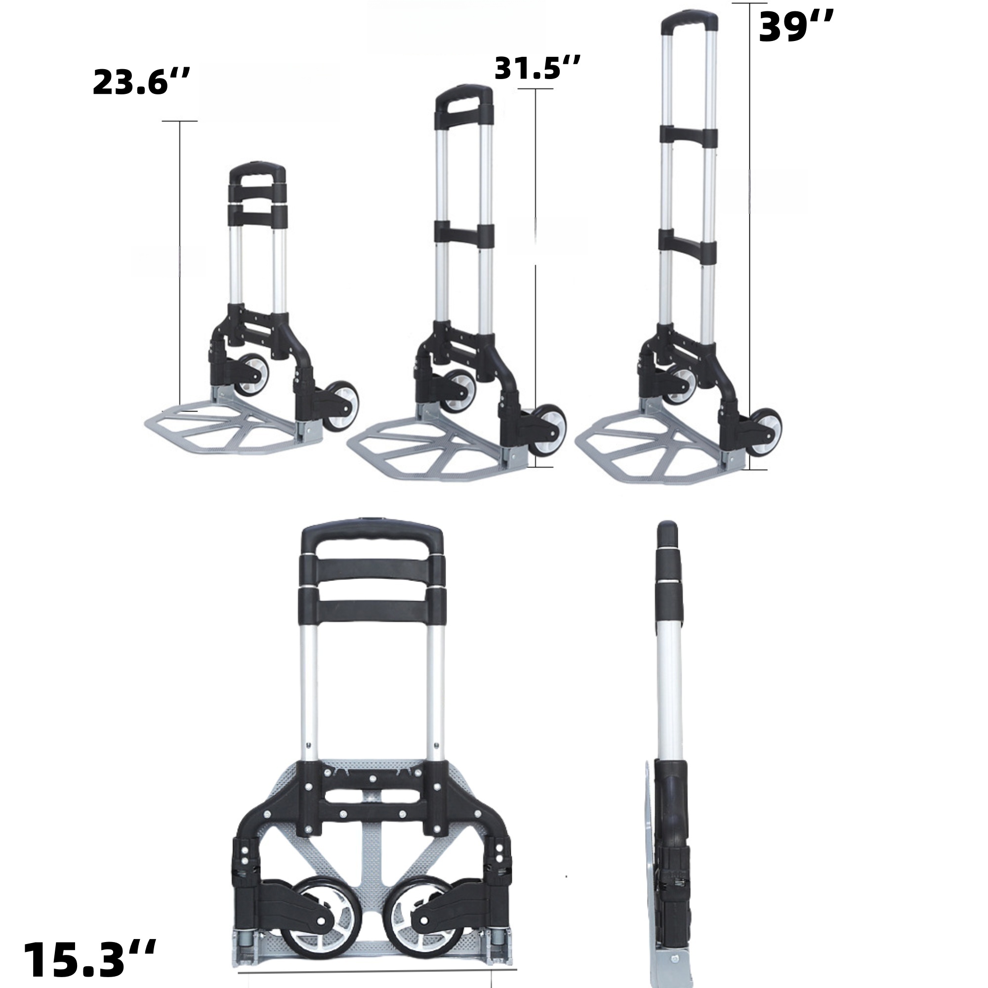 Small Folding Hand Truck Dolly with 2 Wheels 5
