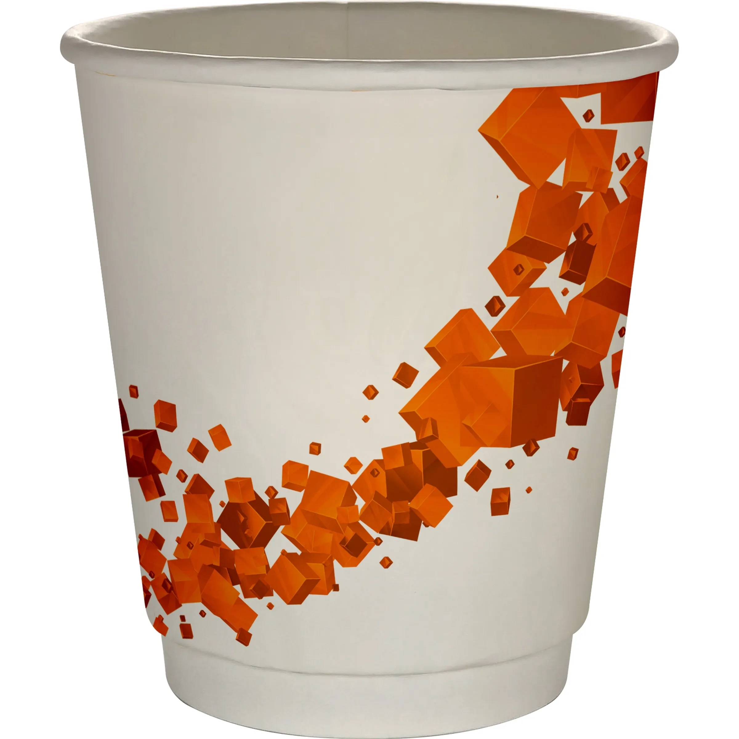 10 oz Full Color Floating Cubes Insulated Paper Cup 6