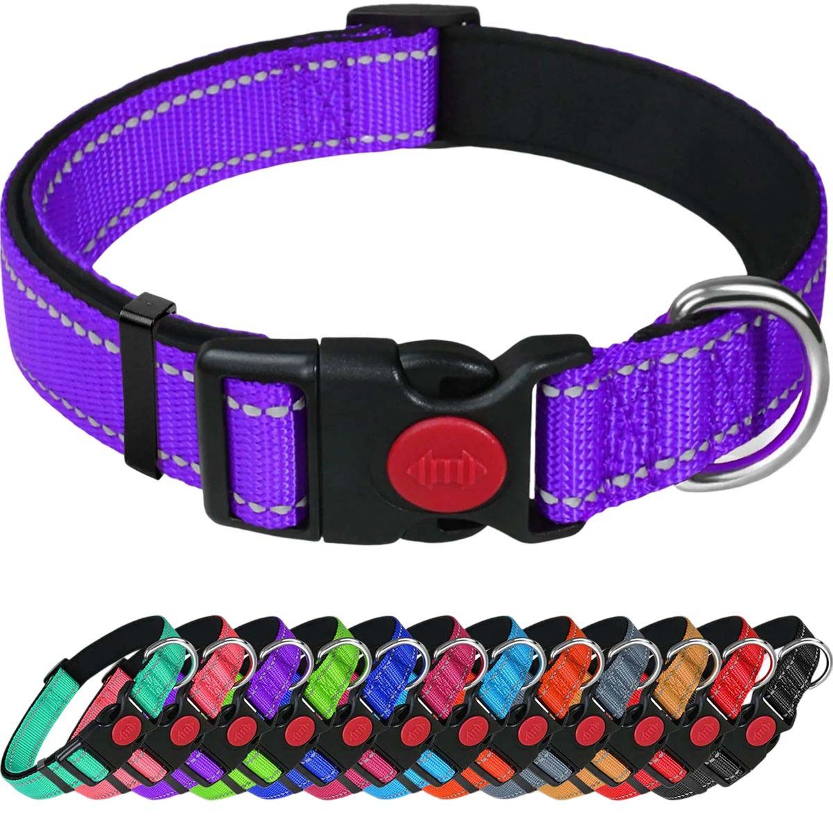 Adjustable Dog Collar with Reflective Strips 13