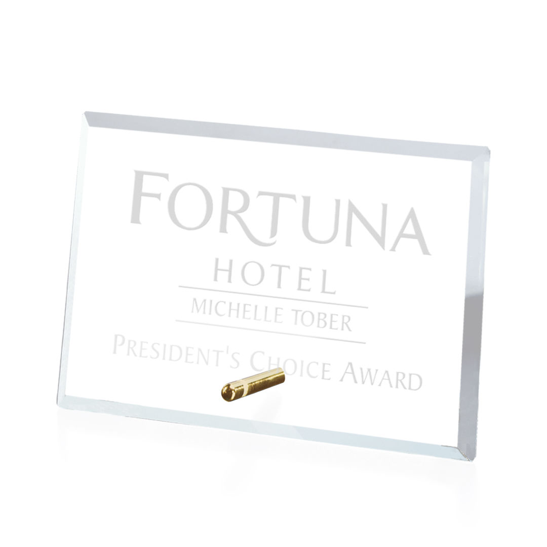 Windsor Rectangle Horizontal Award - Gold 8