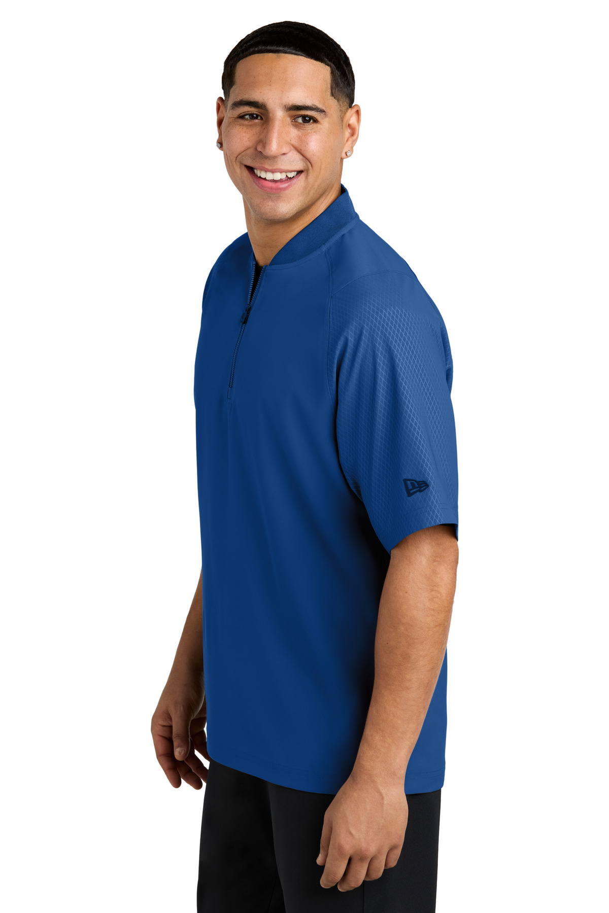 New Era Cage Short Sleeve 1/4-Zip Jacket. NEA600 37