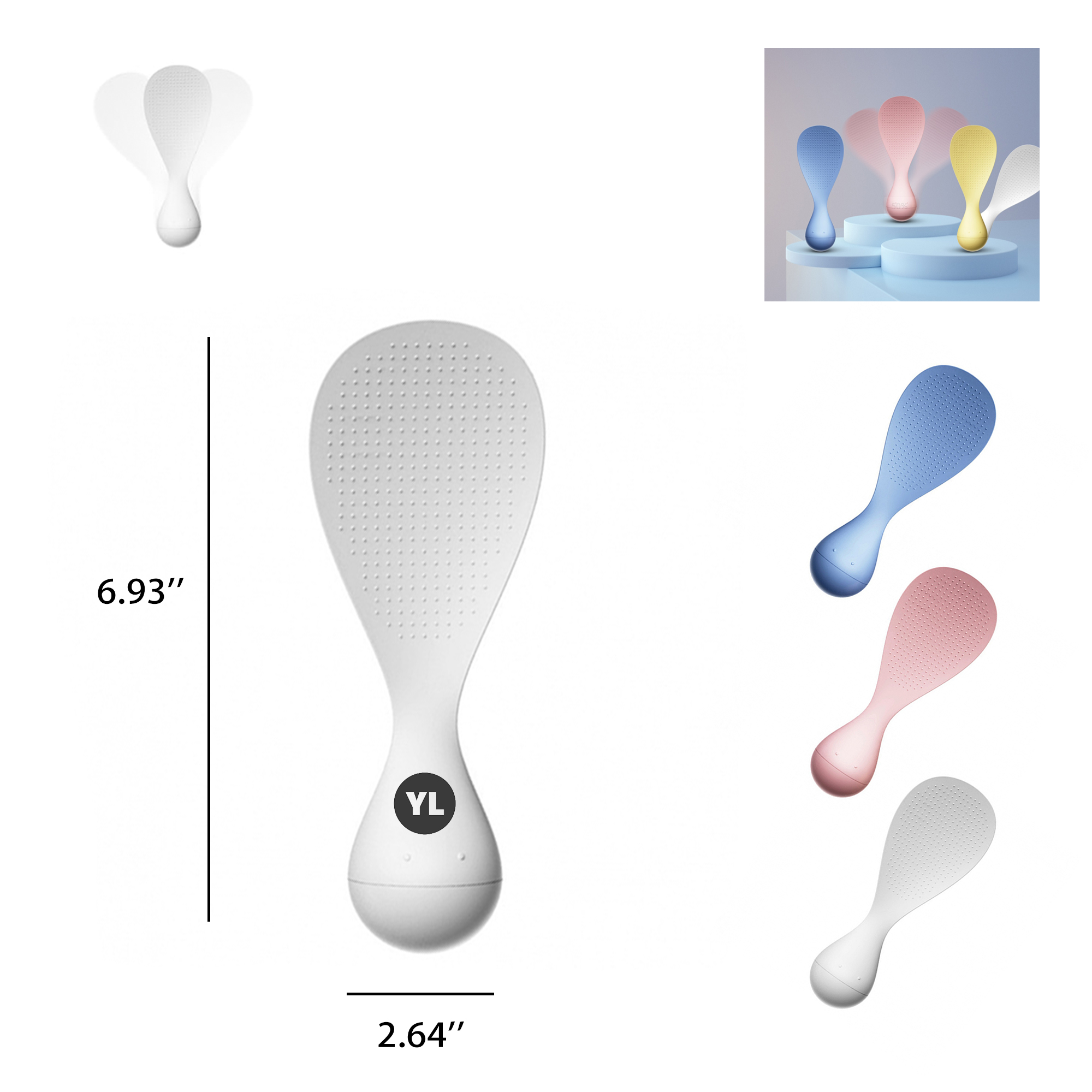 Creative Tumbler Roly-Poly Nonstick rice spoon 3