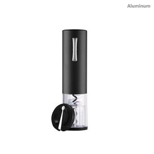 4 In 1 Black Plastic Automatic Electric Wine Opener With Foil Cutter 1