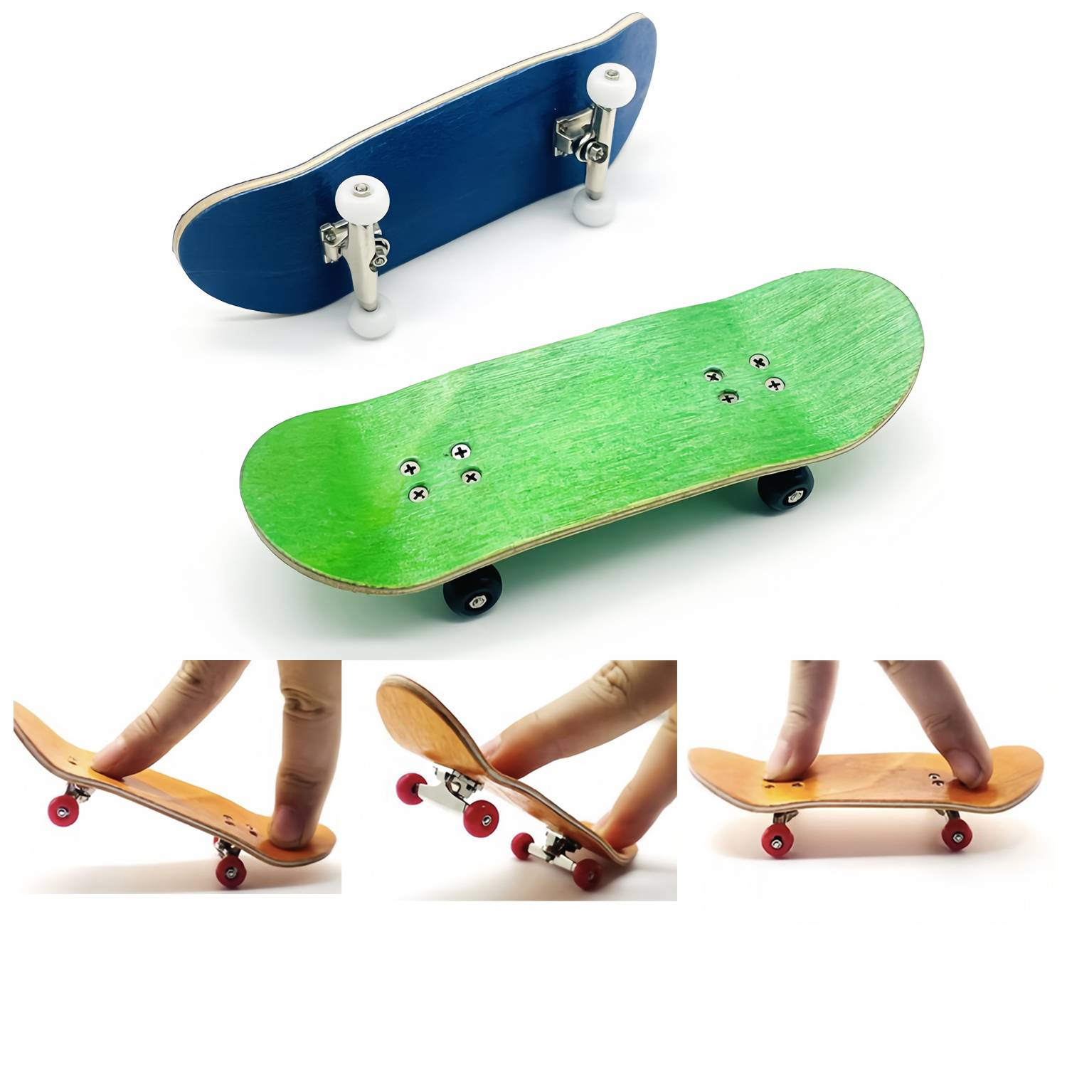 Finger skateboard 1.25in professional maple double warp 4