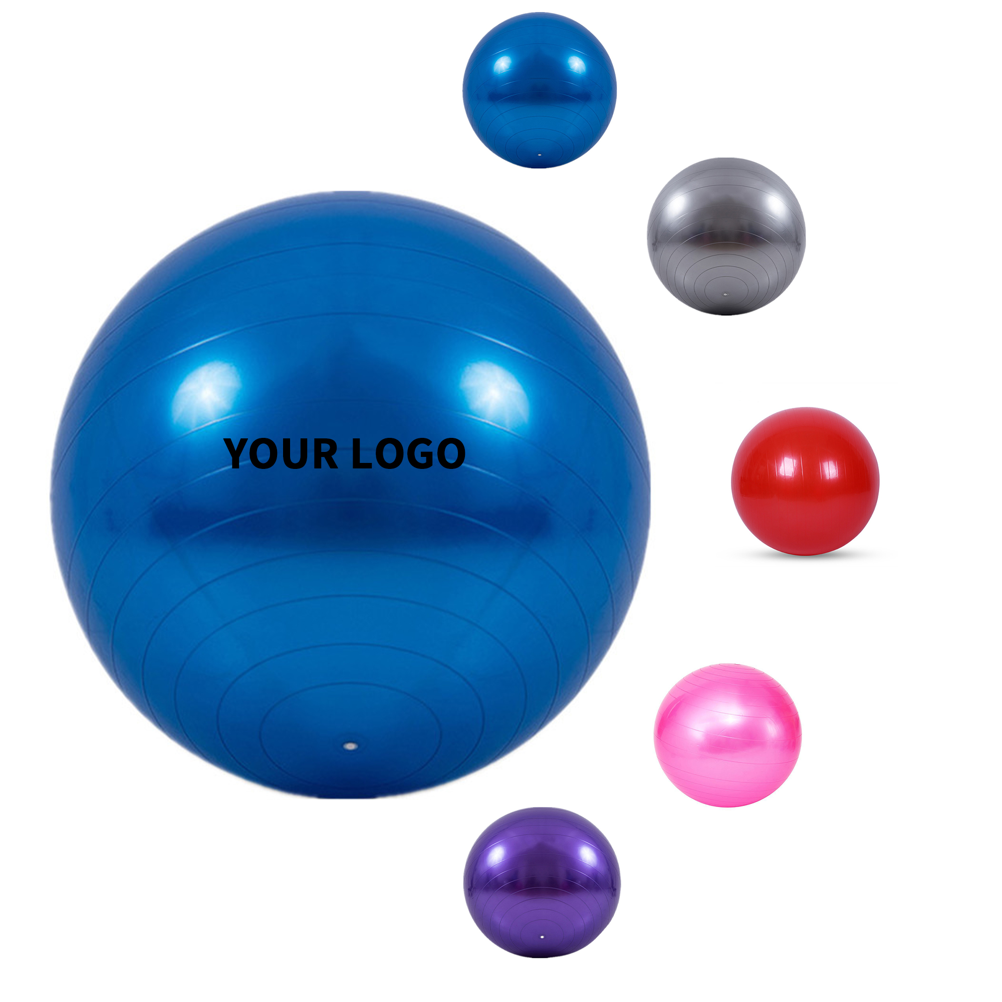 PVC Yoga Exercise Ball 25.5" Diameter With Non Slip Surface 2