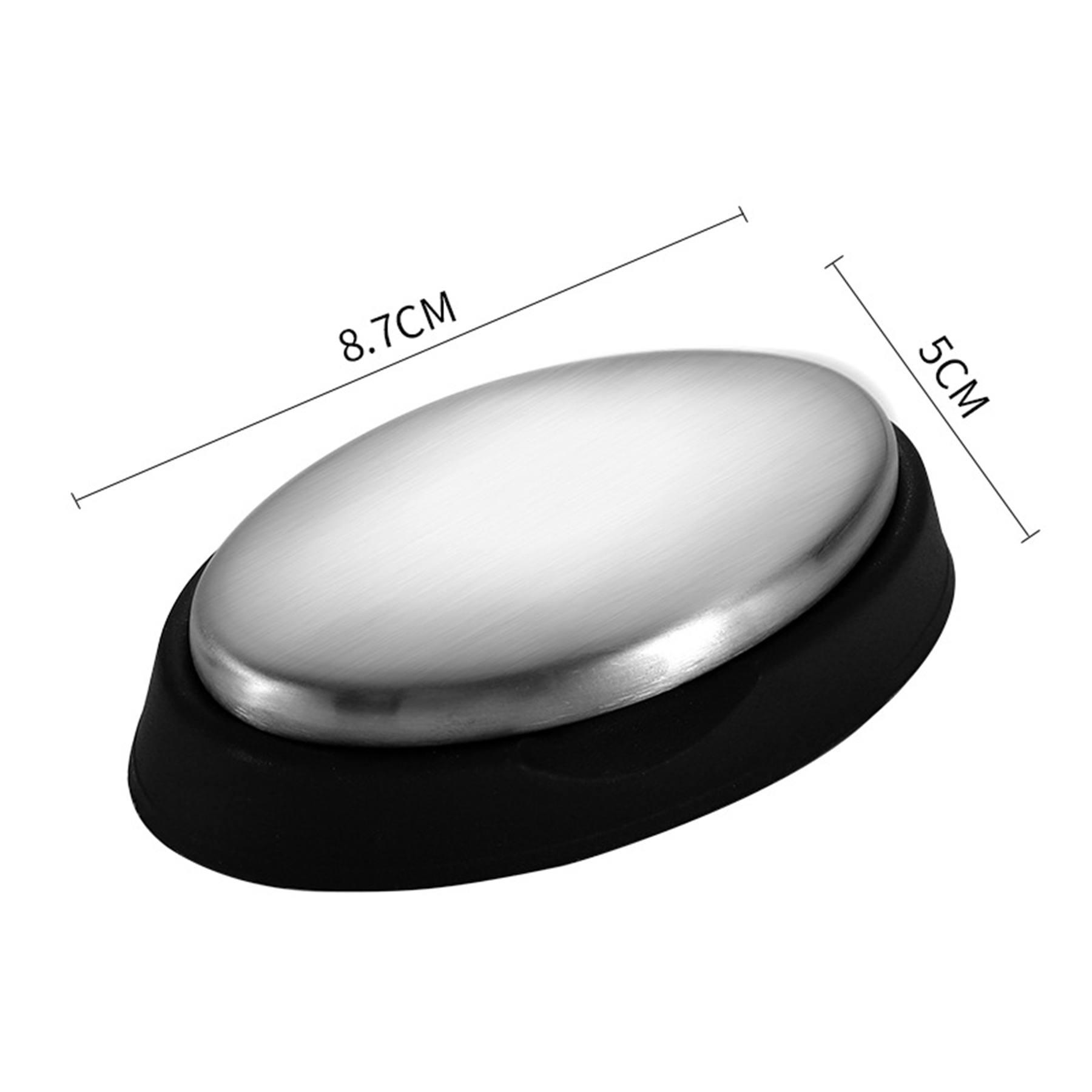 Small Stainless Steel Oval Soap 3