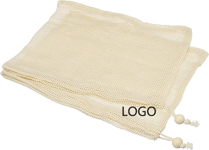 Reusable Produce Grocery Washable Organic Cotton Mesh Produce Bags 2