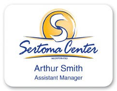 Laminated Personalized Name Badge (2.375x3.125") Rectangle