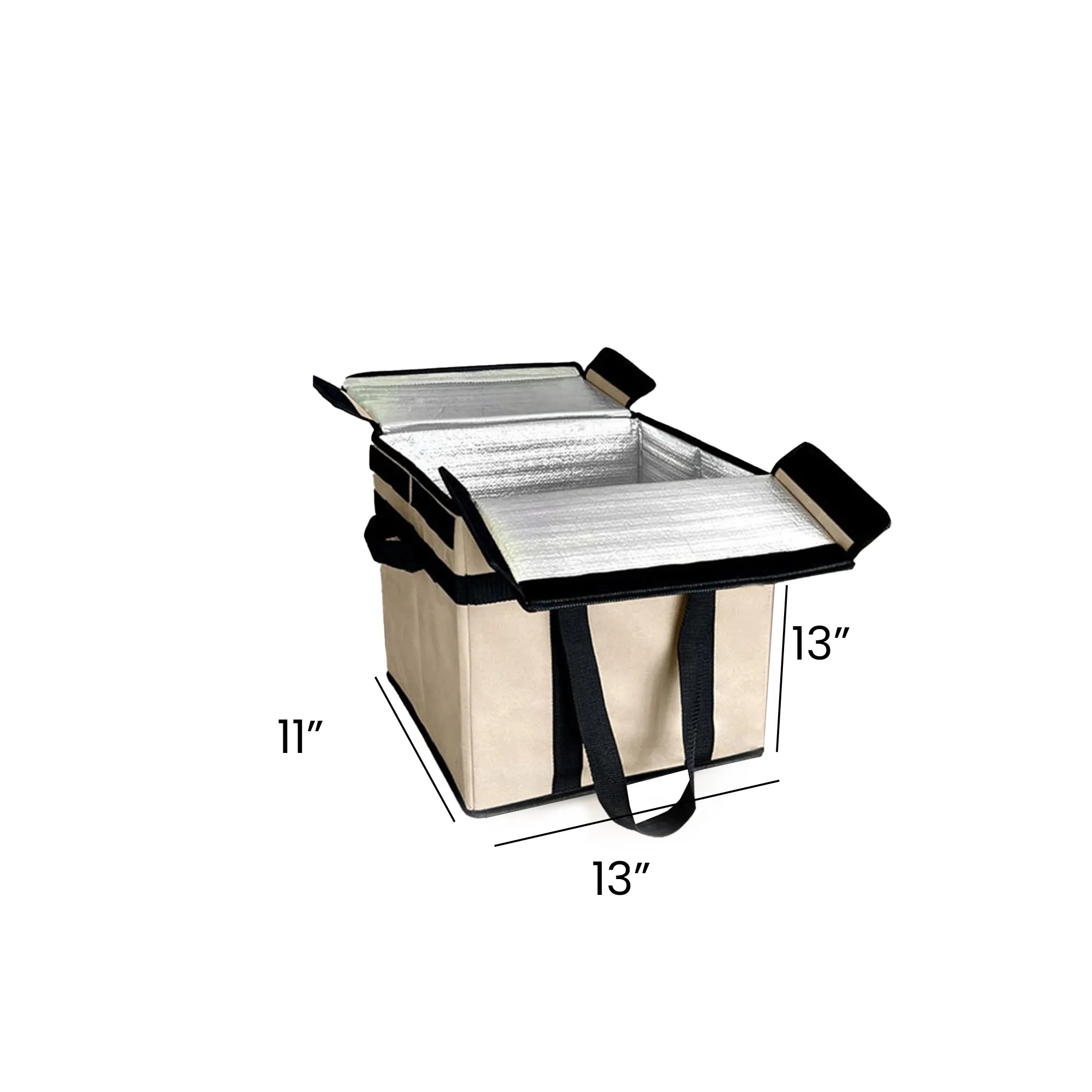 Collapsible Reuseable Insulated Grocery Bags 13"x13"11" 3