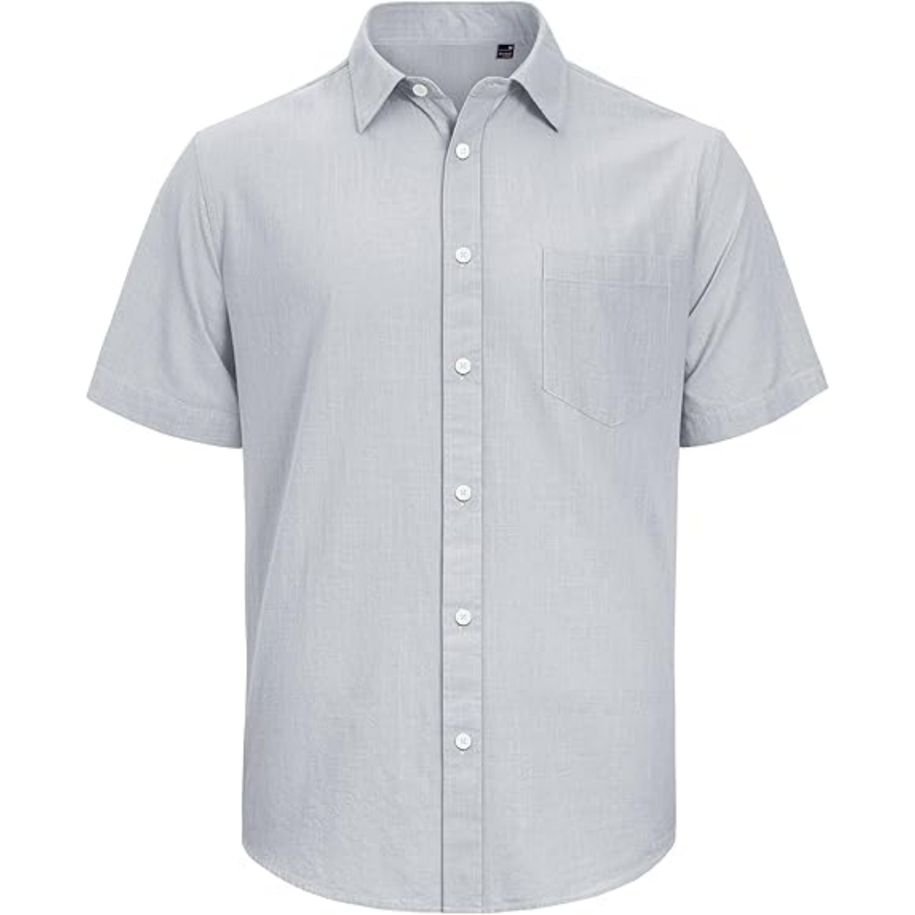 Men's Cotton Linen Short Sleeve Shirt 32
