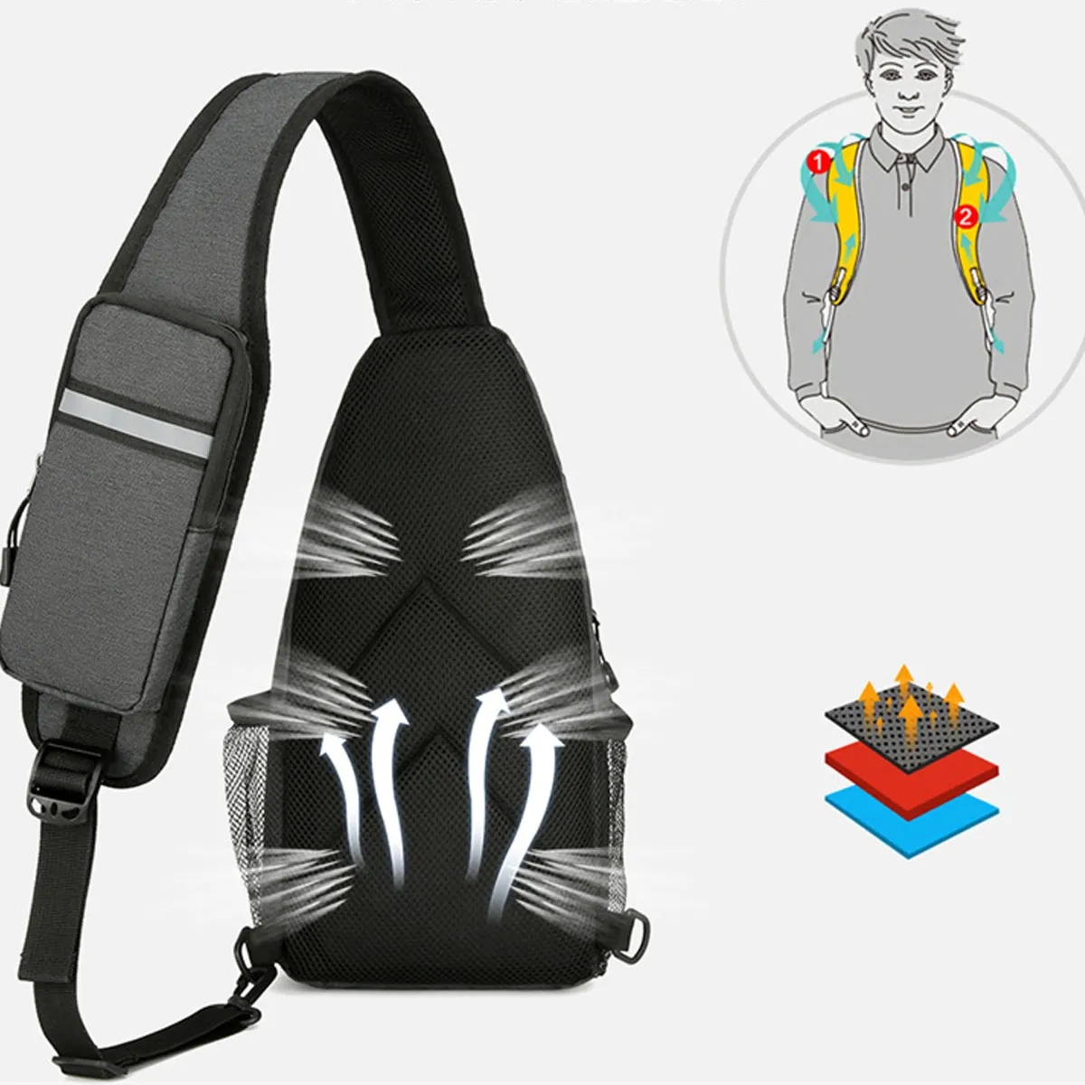 Waterproof Sling Backpack 9