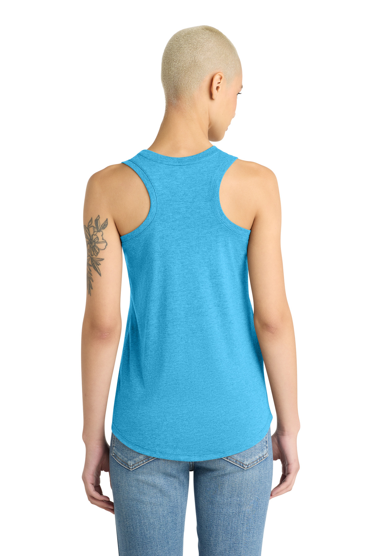 District Women's Perfect Tri Racerback Tank. DM138L 111